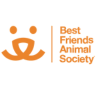 orange swirl with text that reads "Best Friends Animal Society"