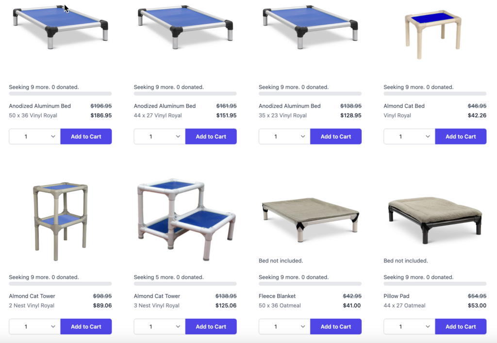 animal shelter dog beds